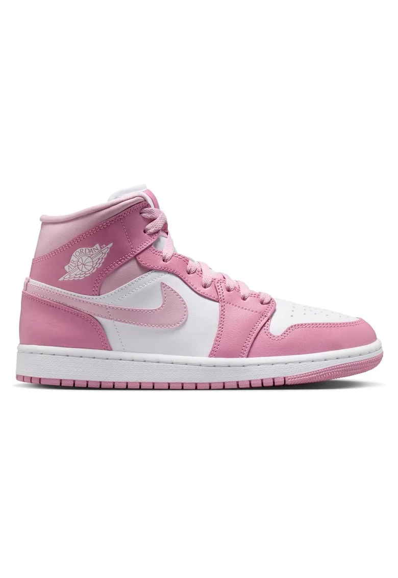 Pantofi sport  Air Jordan 1 Mid 61605, Alb/Roz