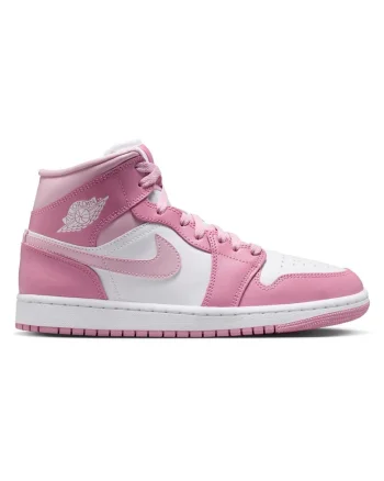 Pantofi sport  Air Jordan 1 Mid 61605, Alb/Roz