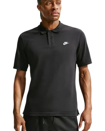 Tricou  Club SS Polo Pique 61700, Negru