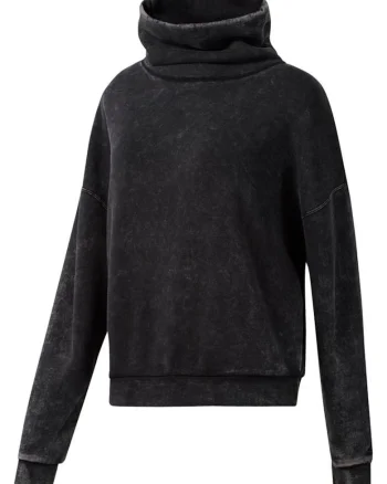 Tricou sport dama,  maneca lunga, negru, fitness