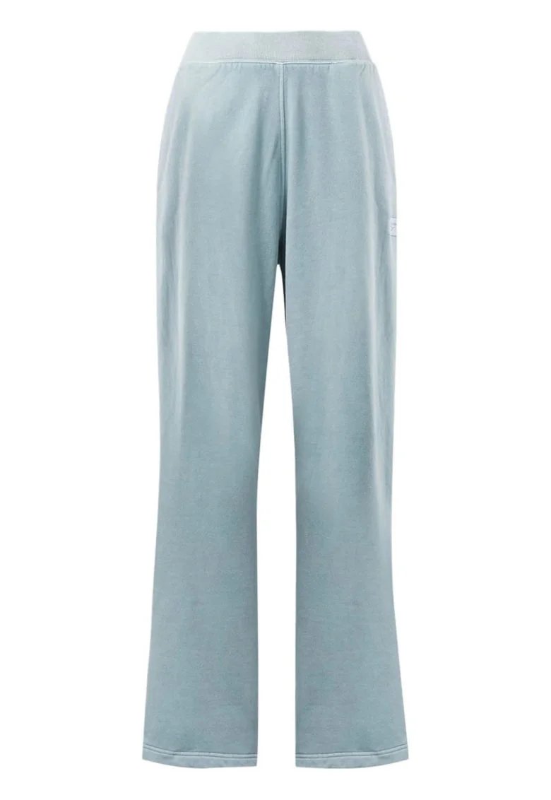 Pantaloni sport  croiala larga, albastru, bumbac,