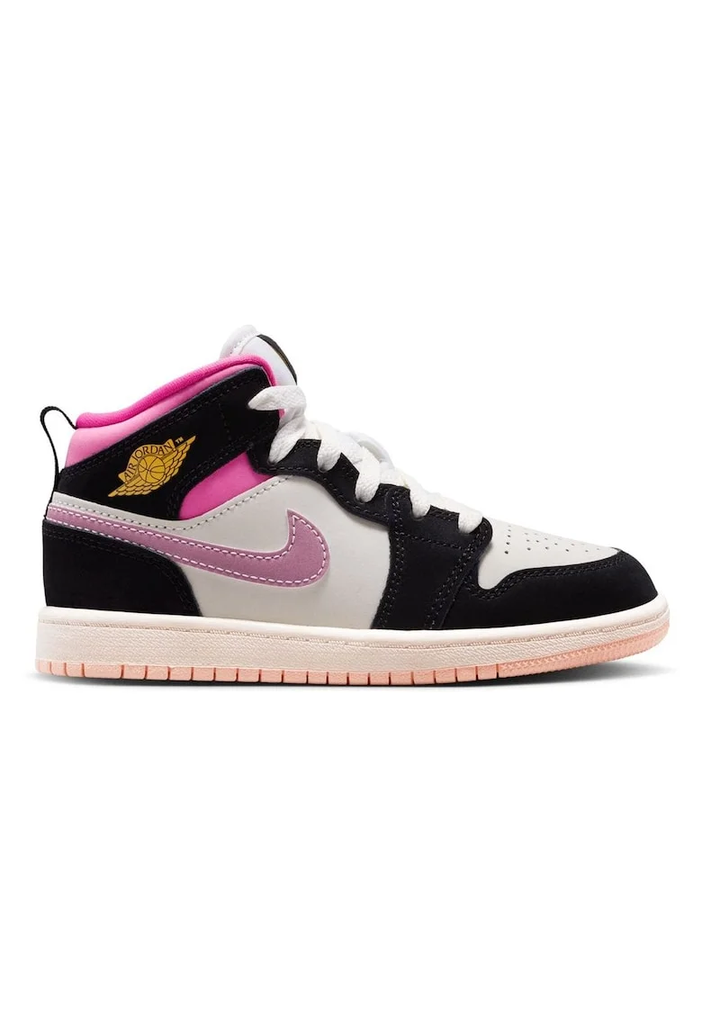 Pantofi sport  Jordan 1 Mid SE PS 61895, Negru/Roz