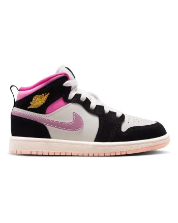 Pantofi sport  Jordan 1 Mid SE PS 61895, Negru/Roz