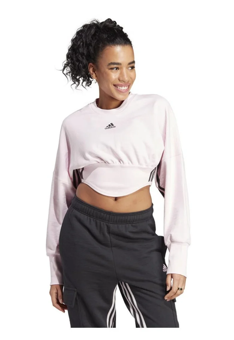 Camasa sport, adidas, design tip corset, roz, material moale,