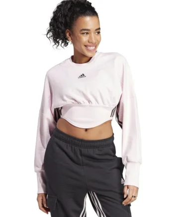 Camasa sport, adidas, design tip corset, roz, material moale,