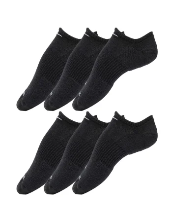 Set de sosete foarte scurte cu Dri-FIT pentru fitness Everyday Plus - 6 perechi, Negru