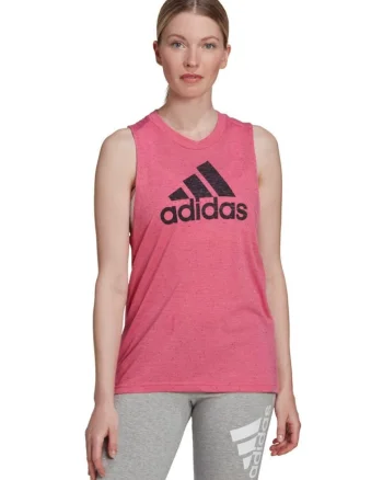 Maiou sport Adidas, larg, roz, din materiale reciclate,