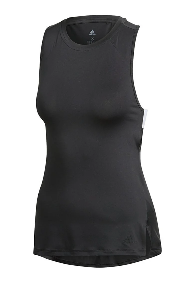 Maiou sport dama,  negru, material Climalite, fara maneci, guler inalt