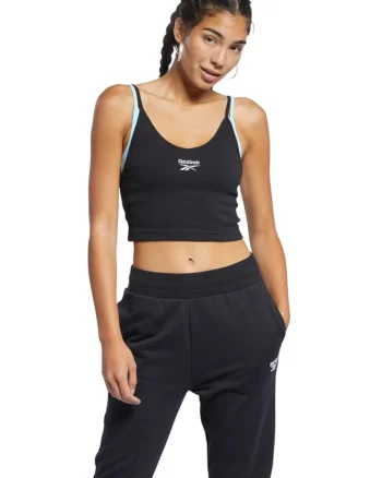 Maiou sport  design simplu, negru, bumbac-elastan, bretele subtiri