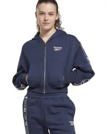 Hanorac sport dama,  gluga, albastru, fleece,