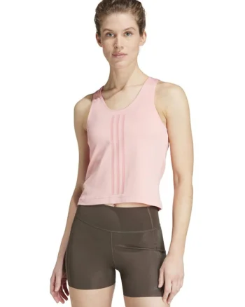 Maiou sport adidas, reversibil, roz, din materiale reciclate, cu tehnologie AEROREADY