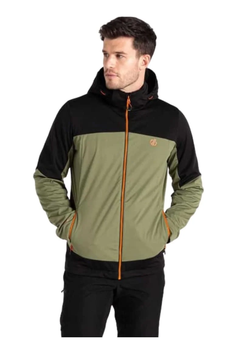 Geaca barbati  Mountaineer, gluga detasabila, verde, poliester, Verde pal