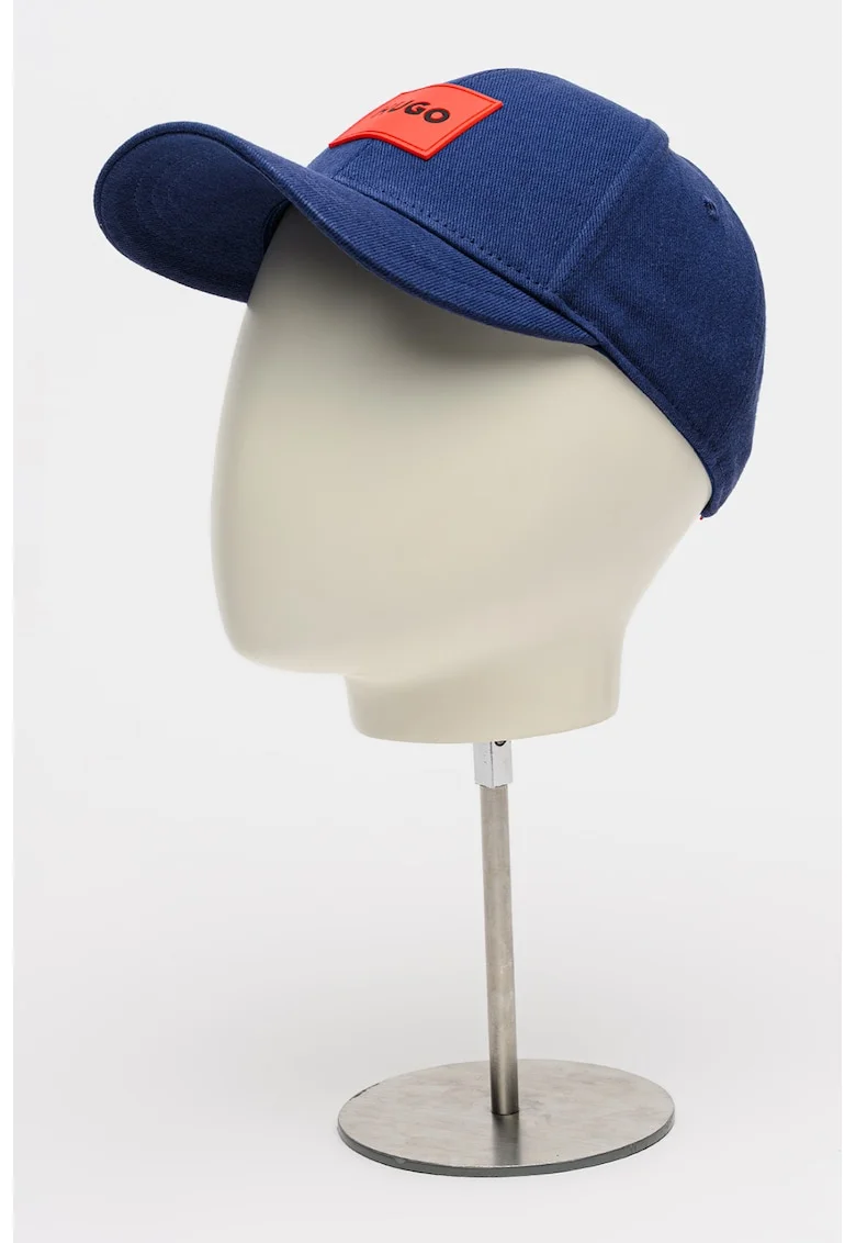 Sapca baseball ajustabila cu aplicatie logo, Rosu/Bleumarin