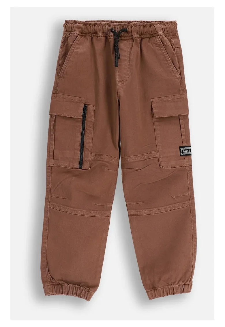 Pantaloni cu snur in talie si buzunare multiple