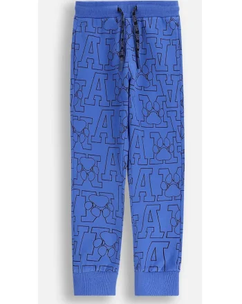 Pantaloni sport cu imprimeu si talie ajustabila,