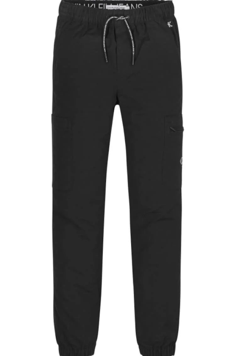 Pantaloni lungi din bumbac cu doua buzunare laterale