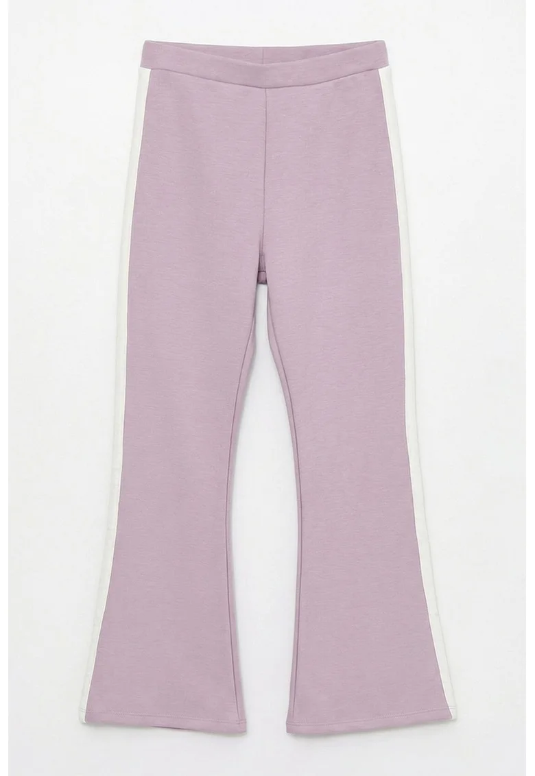 Colanti evazati cu captuseala din fleece, Lila
