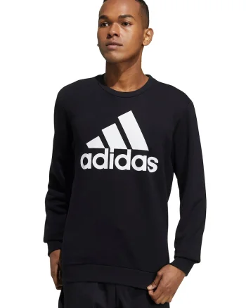Bluza sport cu logo Essentials Big, Negru/Alb,