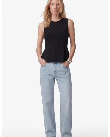 Tricou slim fit uni, Negru stins