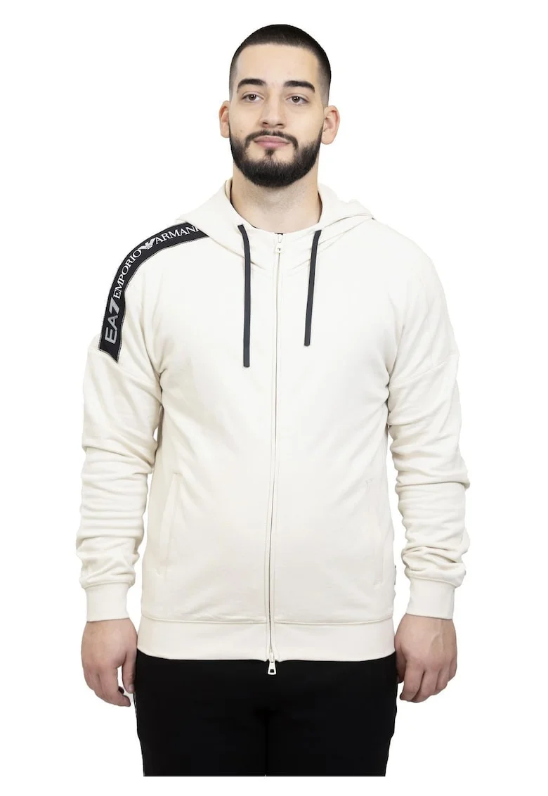 Hanorac Emporio Armani  Train Logo Series M Tape Hoodie FZ 6DPM12PJOGZ01713