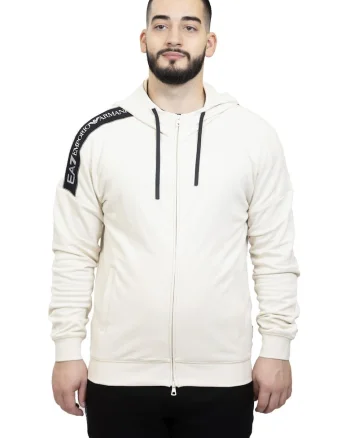 Hanorac Emporio Armani  Train Logo Series M Tape Hoodie FZ 6DPM12PJOGZ01713