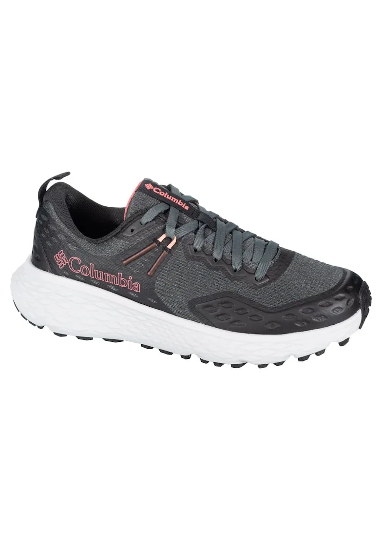 Pantofi sport dama  model scurt, talpa groasa, gri, material sintetic