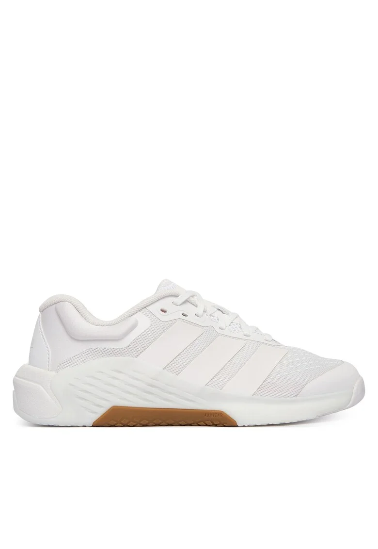 Pantofi sport dama,  alb, material textil, pentru antrenamente intense,