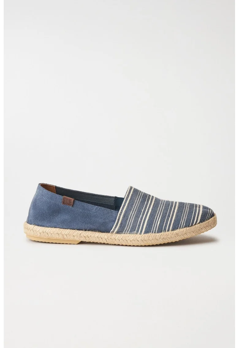 Espadrile din bumbac cu model in dungi,
