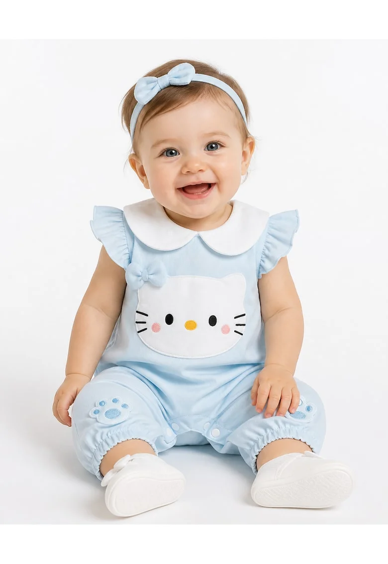 Salopetă Albastră Fetițe Cute Kitty Natalia