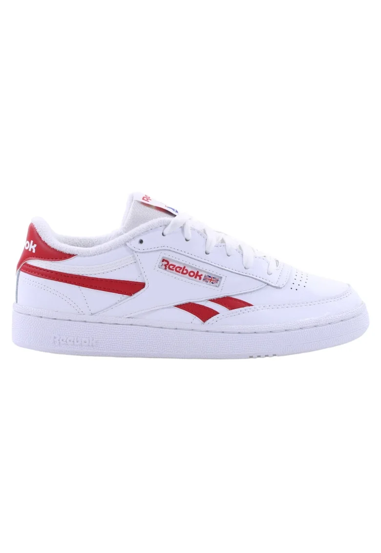 Pantofi sport  Club C Revenge, piele naturala, alb/rosu