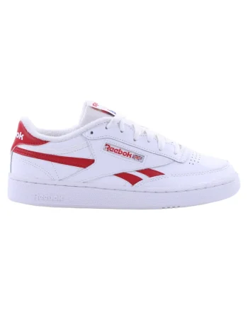 Pantofi sport  Club C Revenge, piele naturala, alb/rosu