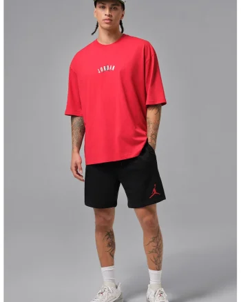 Pantaloni scurti cu snur de ajustare pentru baschet Jumpman, Rosu/Negru