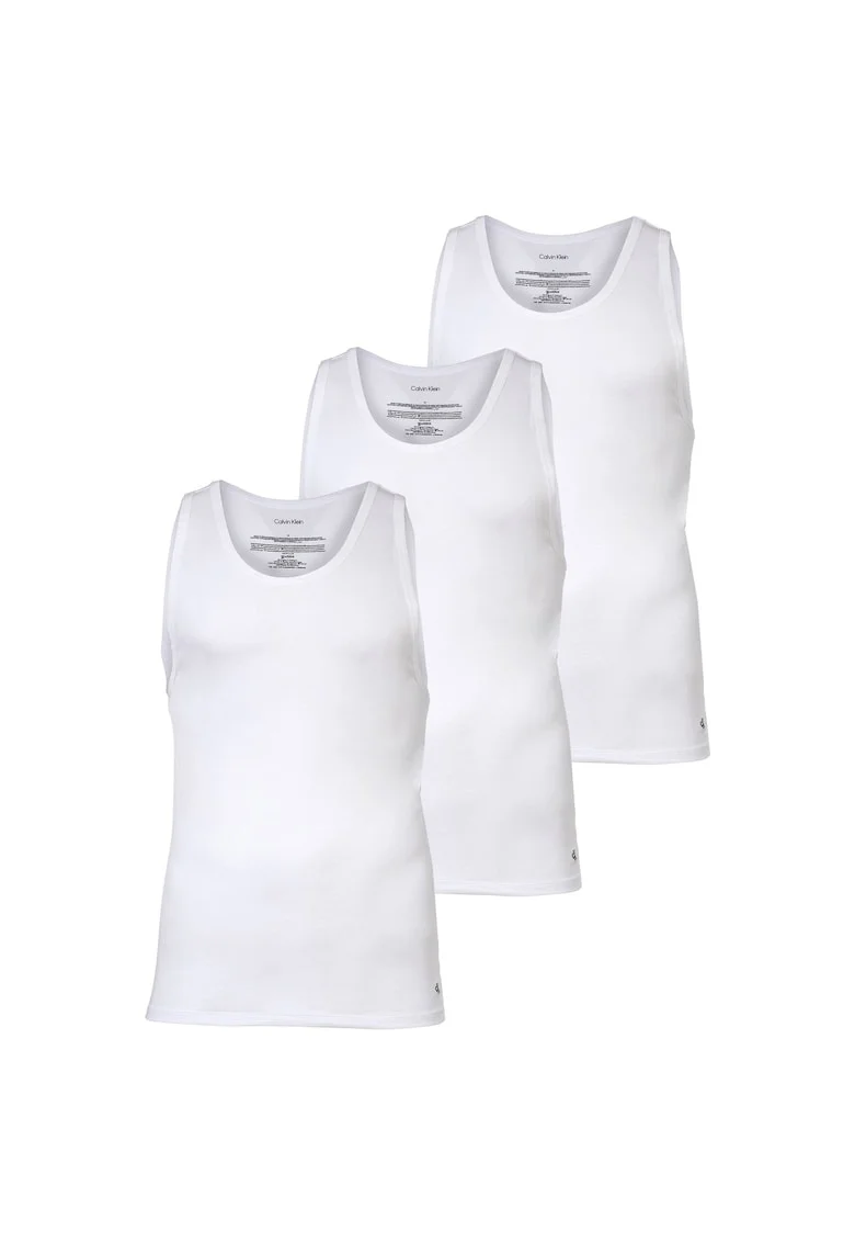 Set de maiouri elastice Icon - 3 piese, Alb