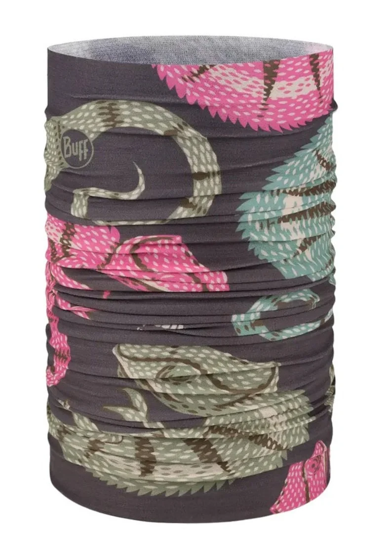 CoolNet UV Neckwarmer Pekly Chomp Multi, multifunctional, 95% poliester reciclat, protectie UV 50, unisex