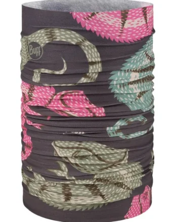 CoolNet UV Neckwarmer Pekly Chomp Multi, multifunctional, 95% poliester reciclat, protectie UV 50, unisex