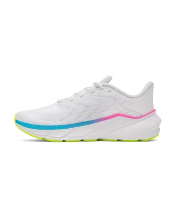 Pantofi sport UA Turbulence 3 pentru alergare, Alb/Verde neon/Albastru