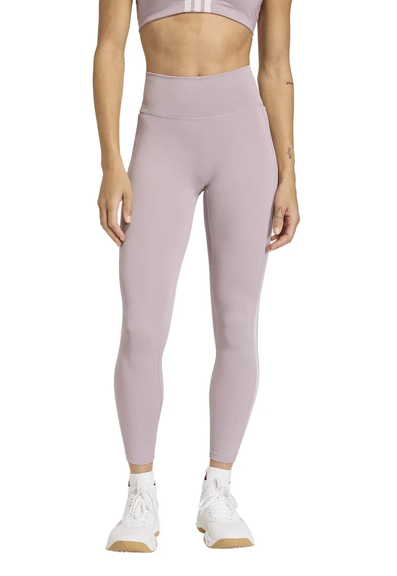Colanti cu logo pentru fitness Optime, Liliac prafuit