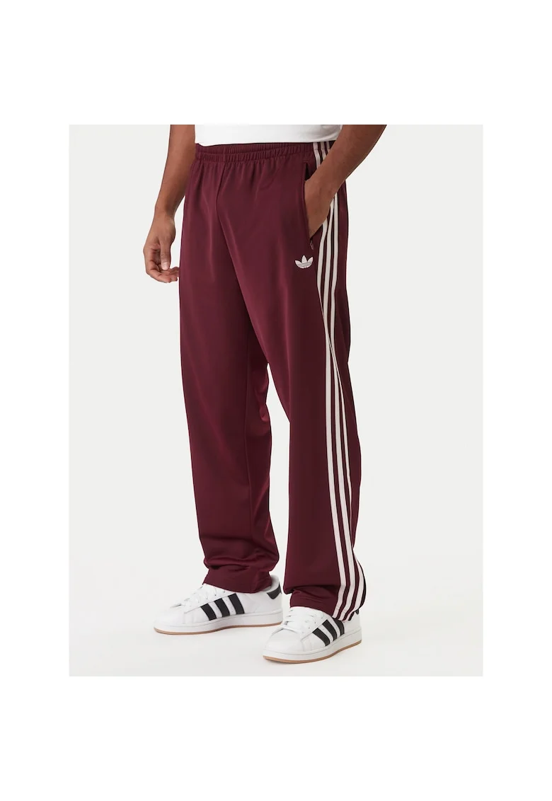 Pantaloni sport barbati,  rosu bordeaux, poliester reciclat