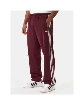 Pantaloni sport barbati,  rosu bordeaux, poliester reciclat