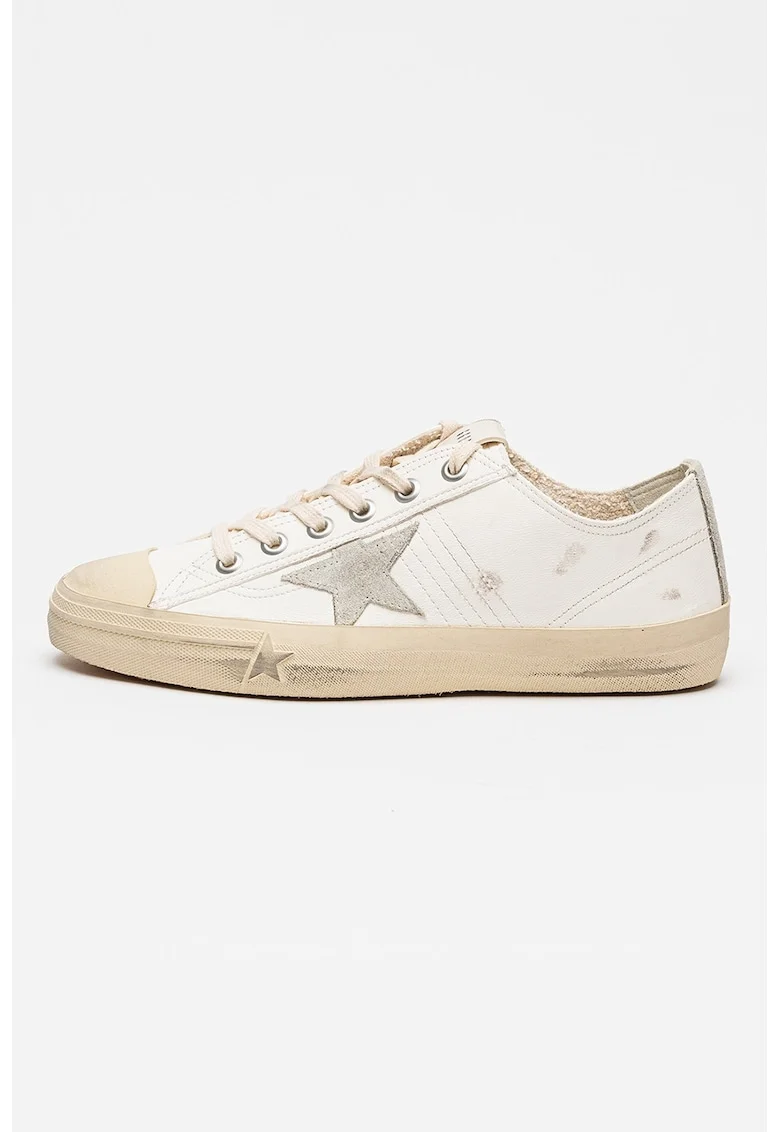 Pantofi sport V-Star din piele, Alb murdar/Bej deschis