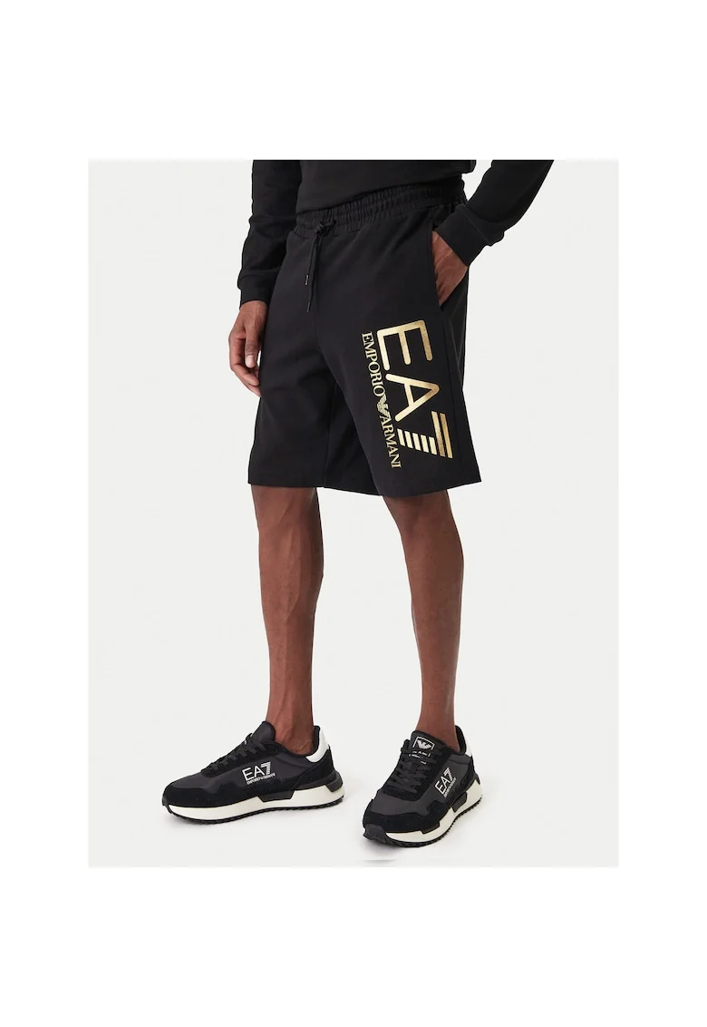 Pantaloni sport barbati,  lifestyle bumbac, negru
