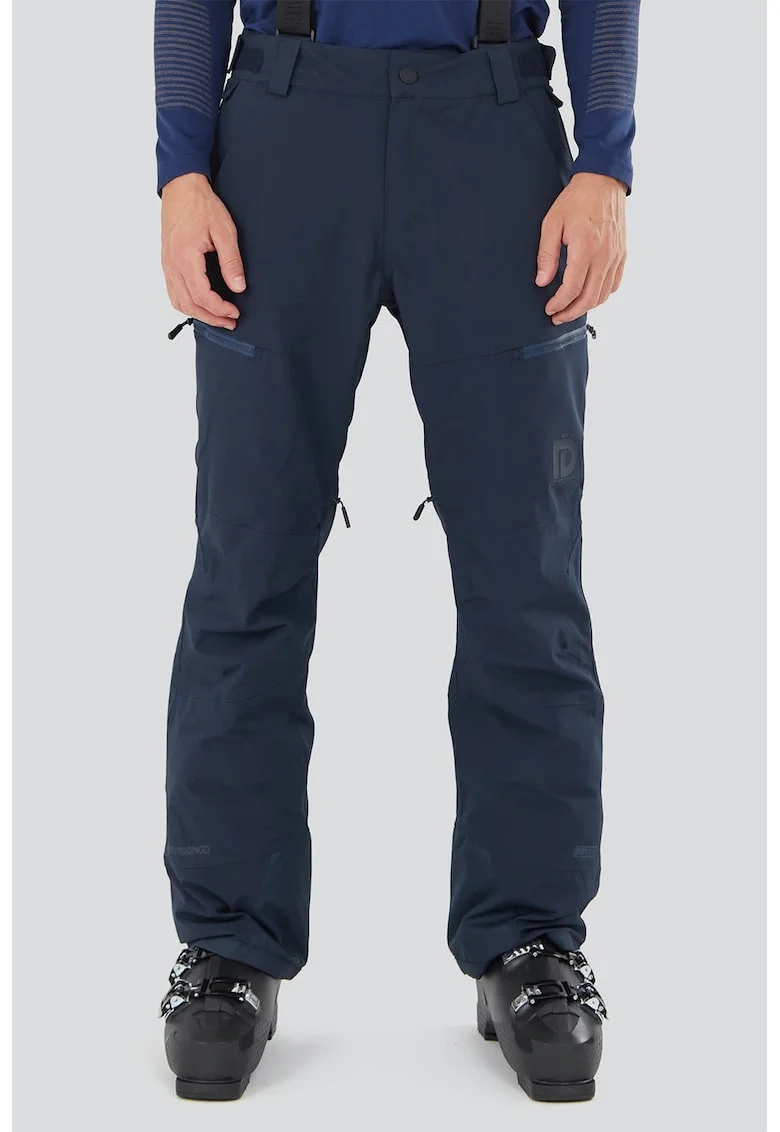 Pantaloni cu bretele pentru ski Teak, Bleumarin