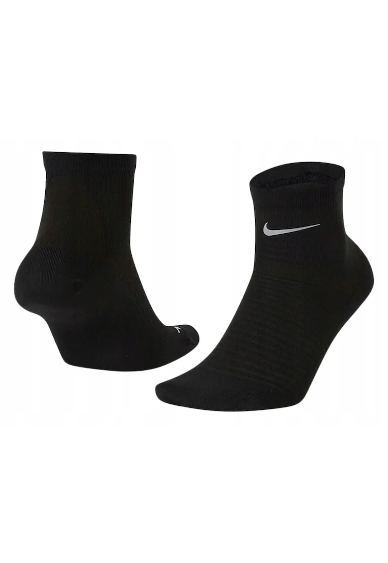 Sosete Alergare,  CT8933-010, Dri-FIT, Plasa Respirabila, Banda Arcuire, Suport Negru