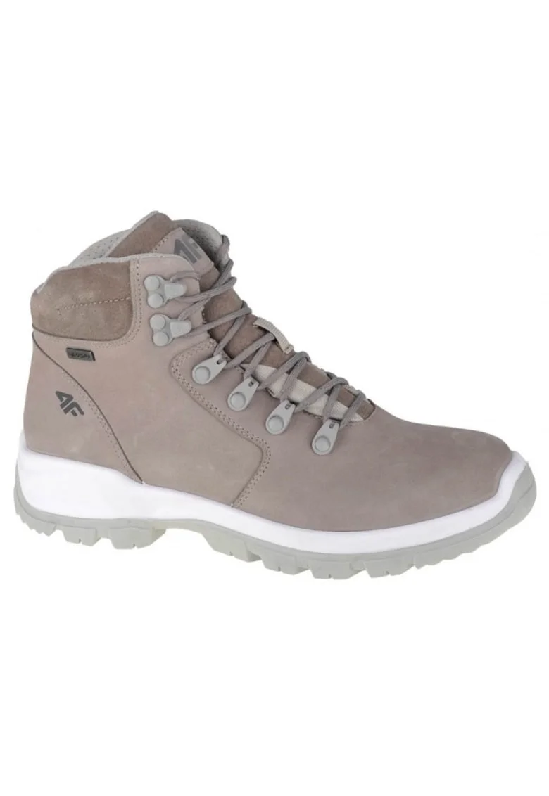 Ghete Trekking Dama,  OBDH253 26S, Marime 38, Gri Khaki, Pentru Toamna Iarna, Stilati, Confortabili, Talpa Durabila, Sosete Cadou Incluse, Ideali Pentru Drumetii, Design Ergonomic