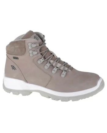 Ghete Trekking Dama,  OBDH253 26S, Marime 38, Gri Khaki, Pentru Toamna Iarna, Stilati, Confortabili, Talpa Durabila, Sosete Cadou Incluse, Ideali Pentru Drumetii, Design Ergonomic