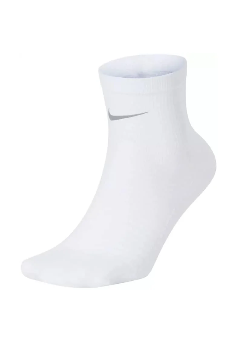 Sosete Alergare,  CT8933-100, Alb, 100% Poliester, Tehnologiefewqg Dri-FIT, Plasa Ventilata, Elemente Reflectorizante, Protectie Si Performanta Pentru Sportivi Si Atleti Profesionisti, Alb