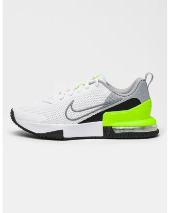 Pantofi Air Max Alpha Trainer 6 din plasa, pentru fitness, Alb/Verde neon/Gri cenusiu