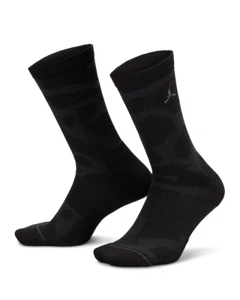 Sosete lungi unisex cu amortizare, pentru baschet Jordan, Negru