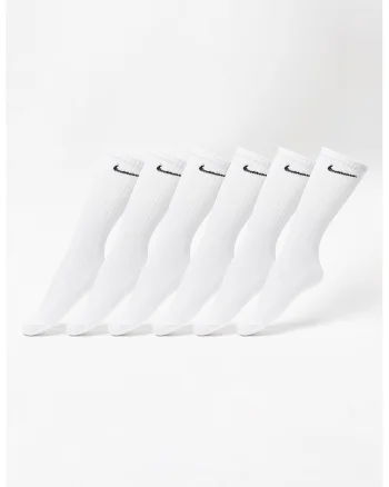 Set de sosete lungi pentru antrenament Everyday - 6 perechi, Alb/Negru