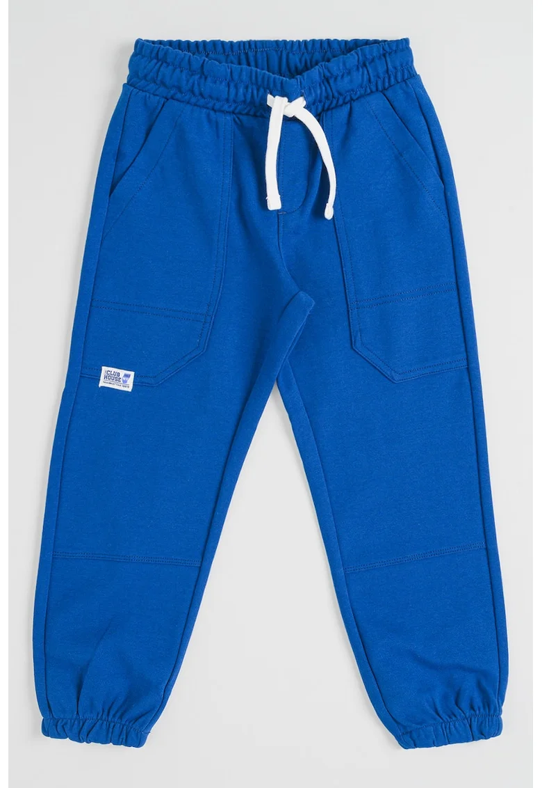 Pantaloni de trening cu snur si buzunar pe spate, Albastru royal